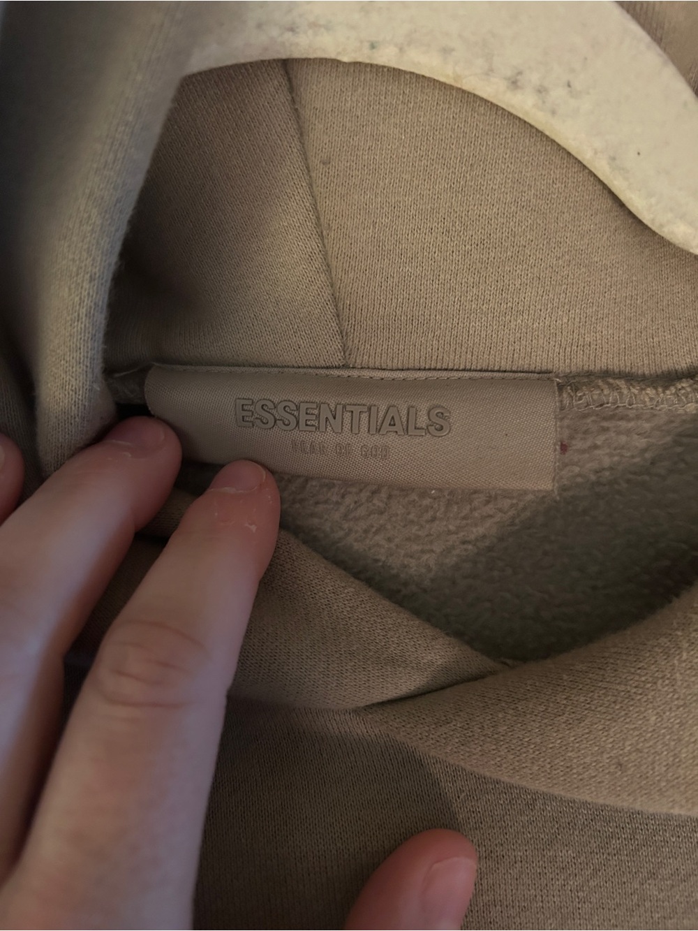 Essentials Fear of God Hoodie in Taupe- size M- like new condition - Picture 2 of 5